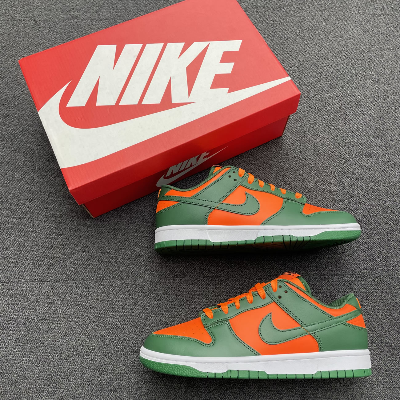 Nike Dunk Low Miami Hurricanes Dd1391 300 (7) - www.newkick.vip